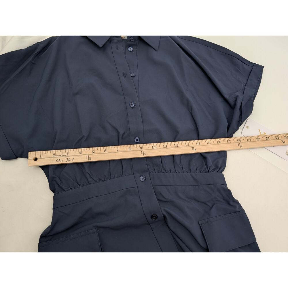 NWT Rhone Mirage Shirt Dress Navy Small Sun Safe Water Repelling Pocket Vacation - Picture 6 of 9